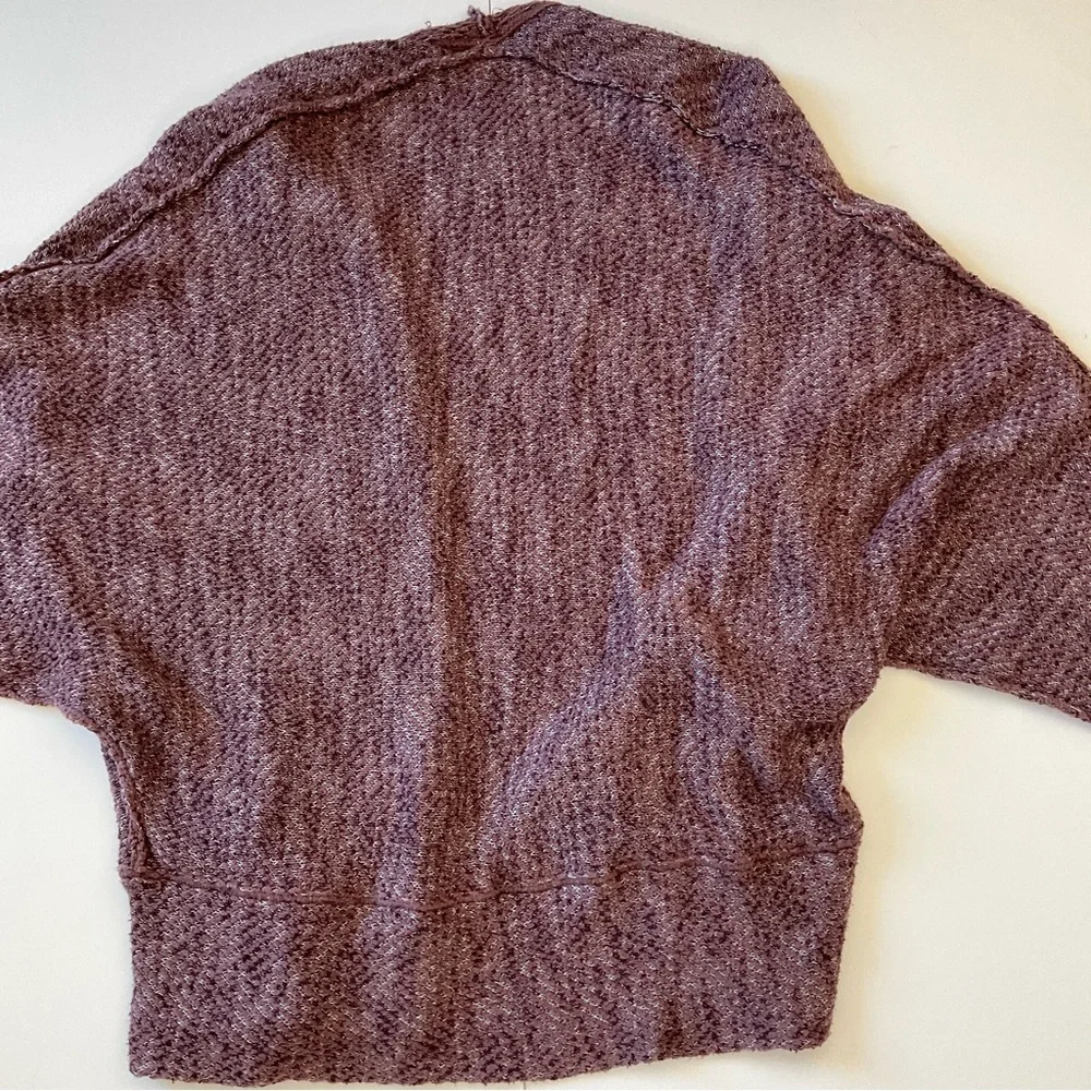 Free People Motions Open Cardigan Purple Size XS